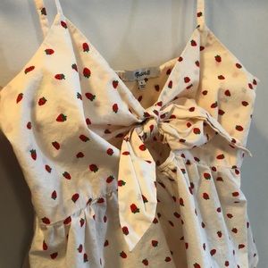 Madewell Strawberry tank top size 8